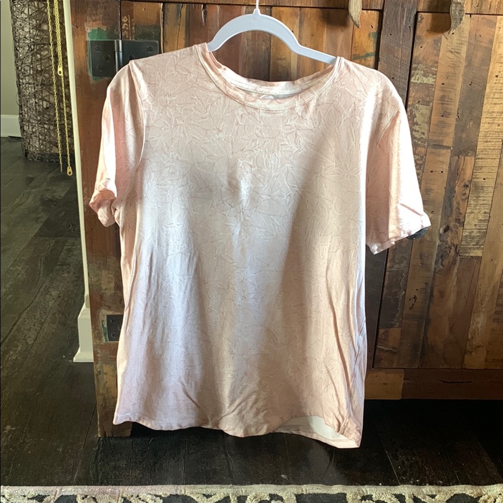 lululemon athletica Pink Short Sleeve T-Shirt Relaxed Style Top